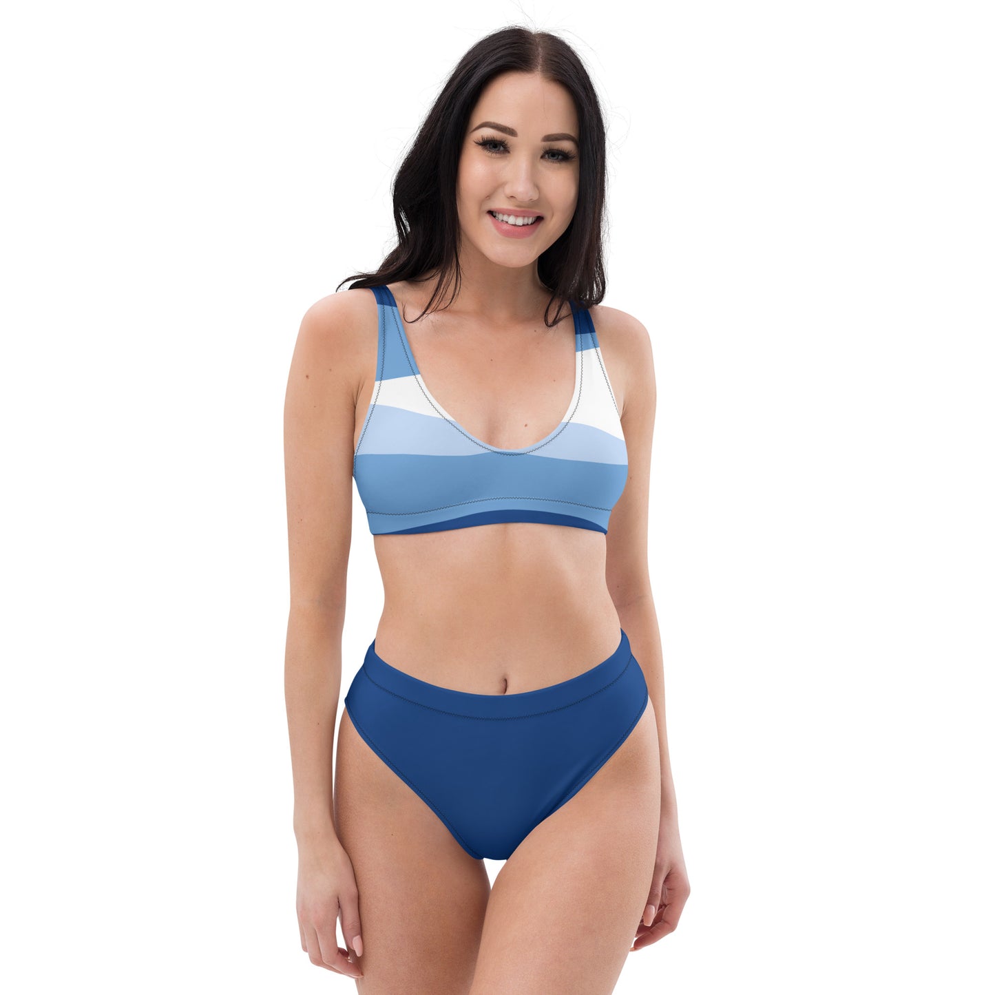 Flattering High-Waisted Bikini With Removable Top Padding