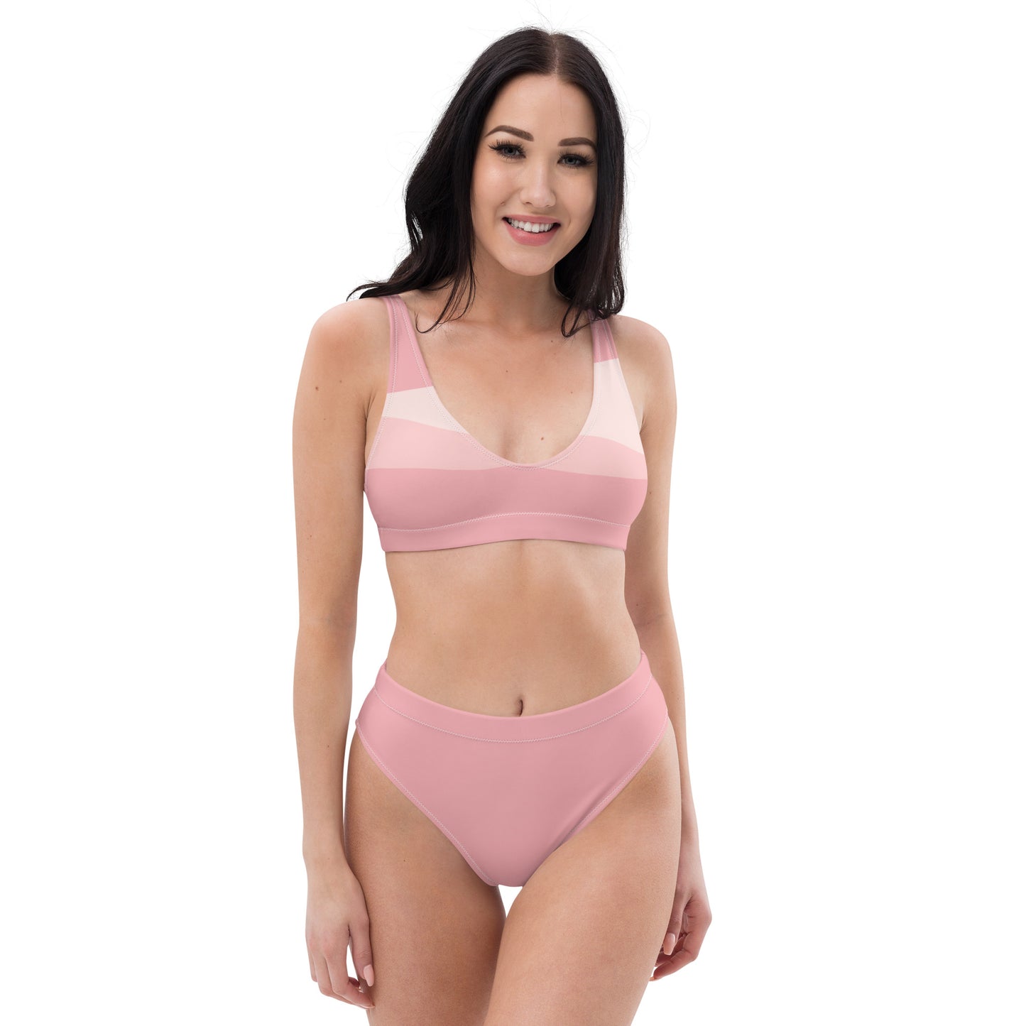 Flattering High-Waisted Bikini With Removable Top Padding