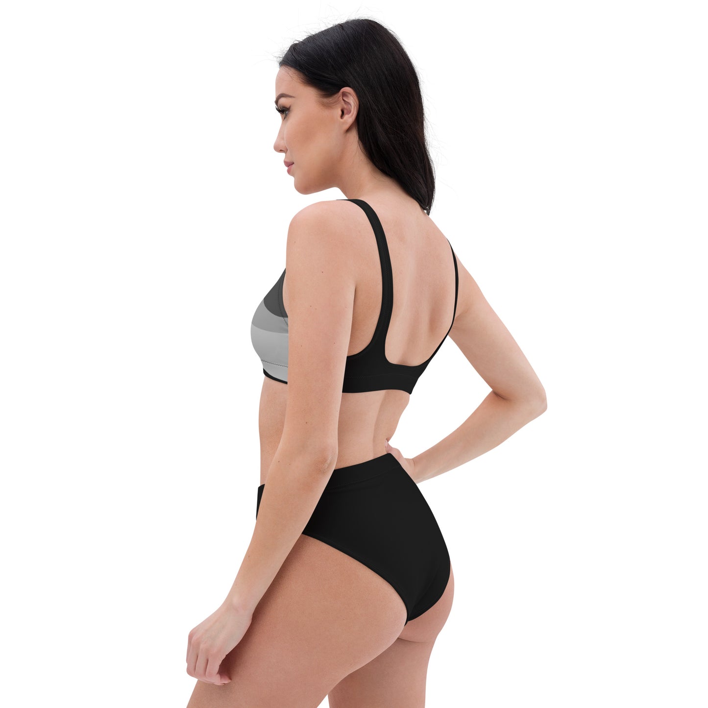 Flattering High-Waisted Bikini With Removable Top Padding