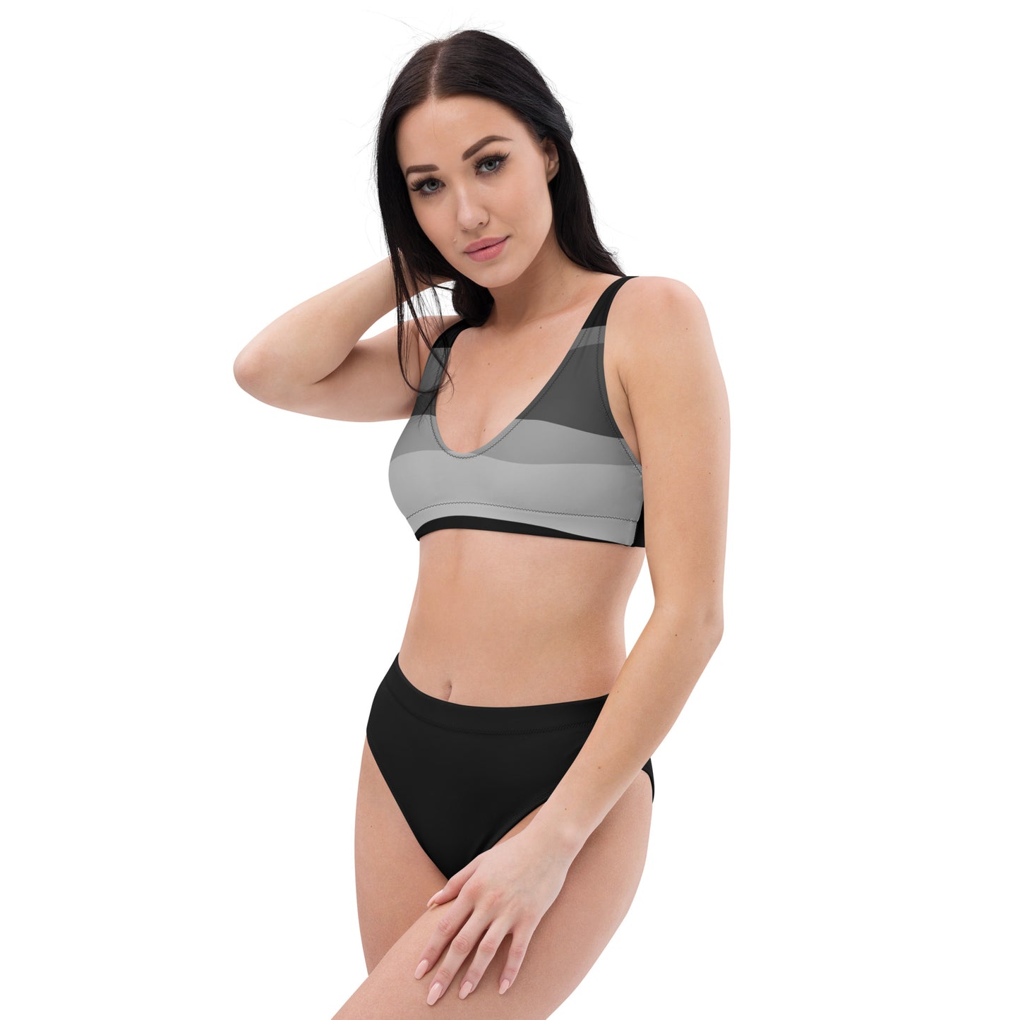 Flattering High-Waisted Bikini With Removable Top Padding