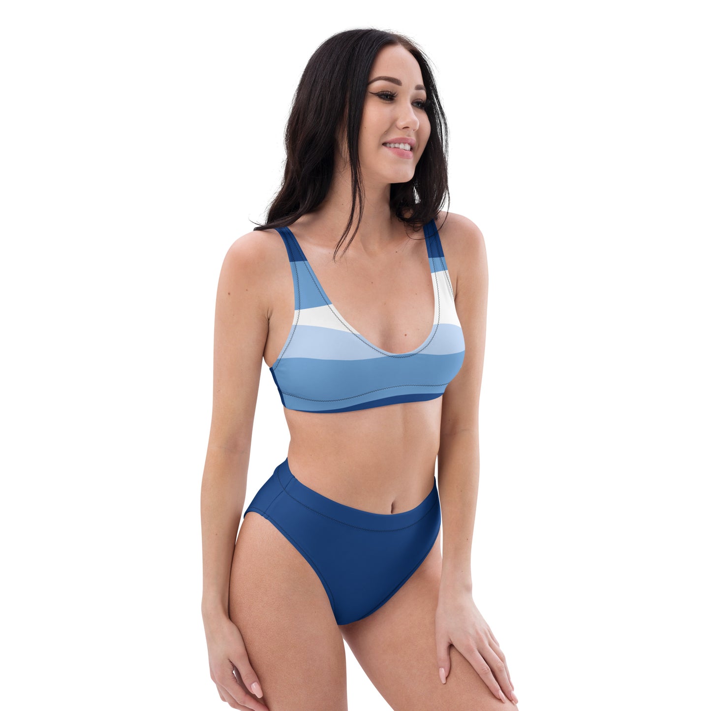 Flattering High-Waisted Bikini With Removable Top Padding