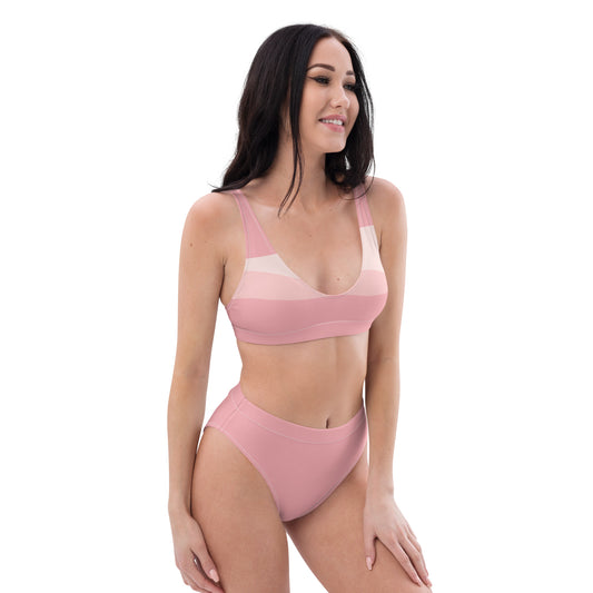 Flattering High-Waisted Bikini With Removable Top Padding