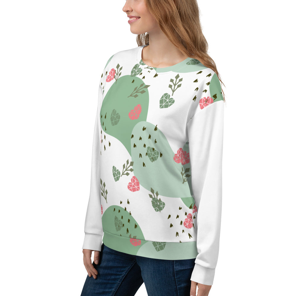 Patterned Sweatshirt with Brushed Fleece Inside for Extra Comfort