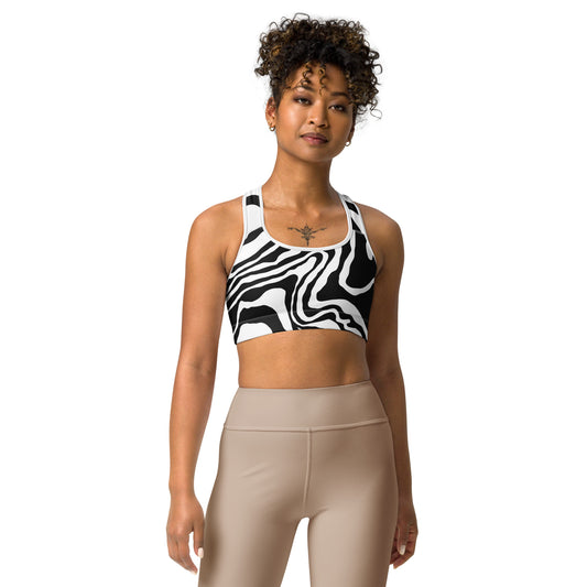 Comfy Moisture-Wicking Sports Bra with a Double Layered Elastic Band