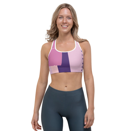 Comfy Moisture-Wicking Sports Bra with a Double Layered Elastic Band