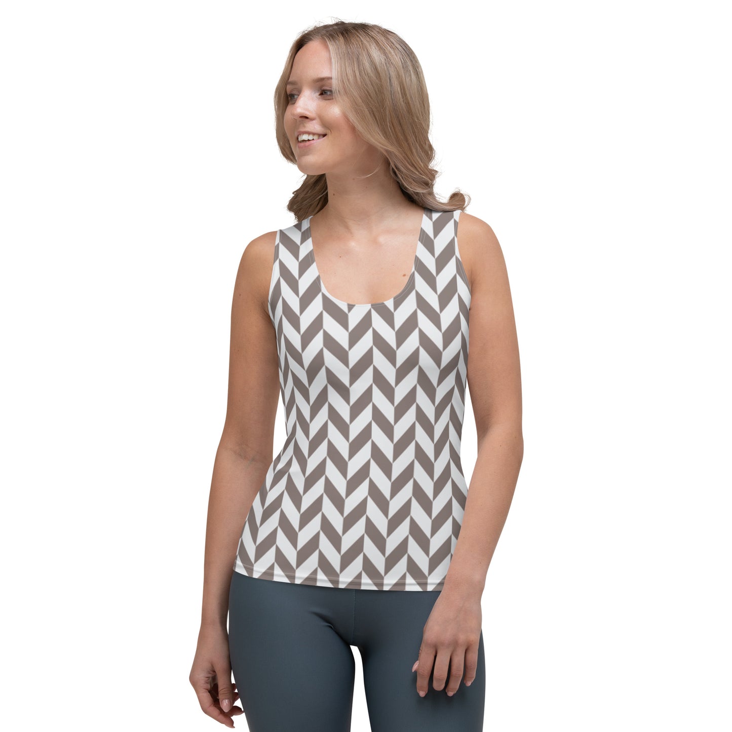 Smooth and Stretchy Tank Top for a Causal Day or Active Training