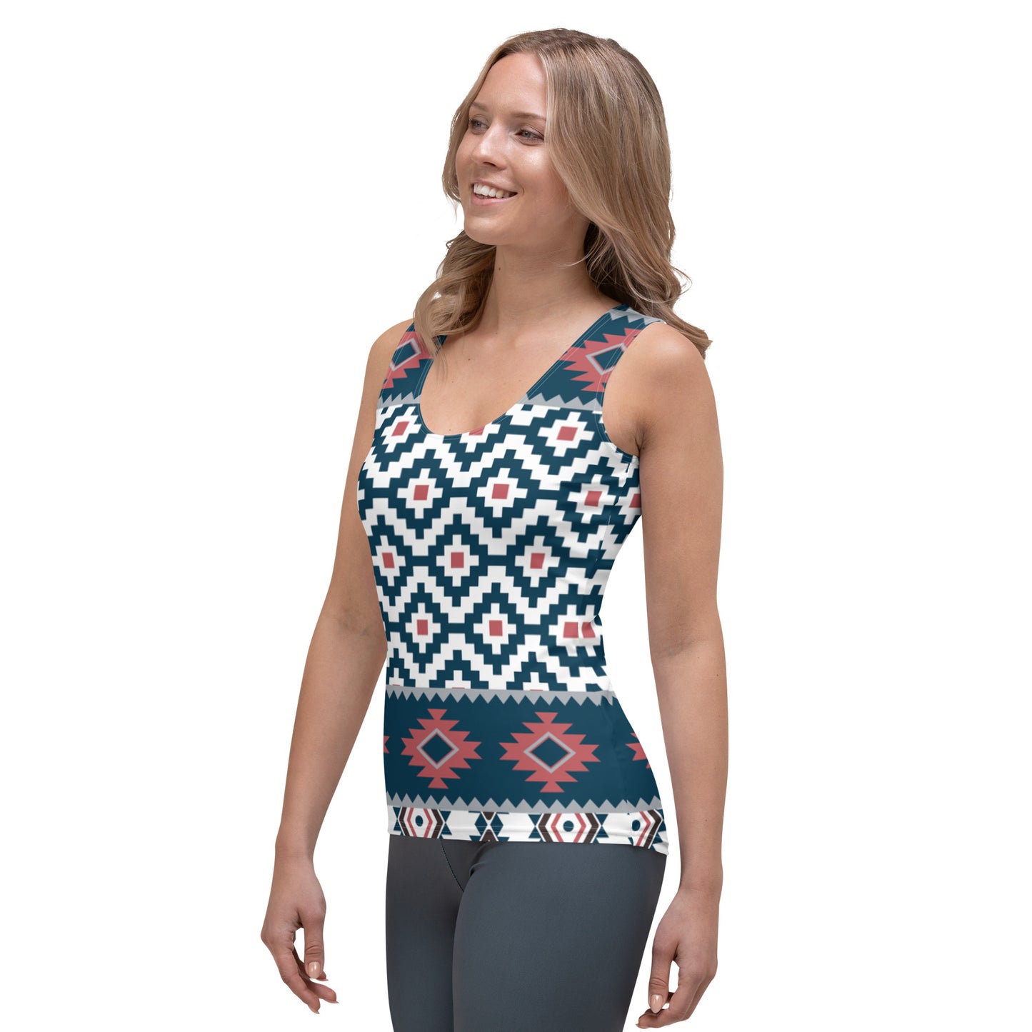 Smooth and Stretchy Tank Top for a Causal Day or Active Training