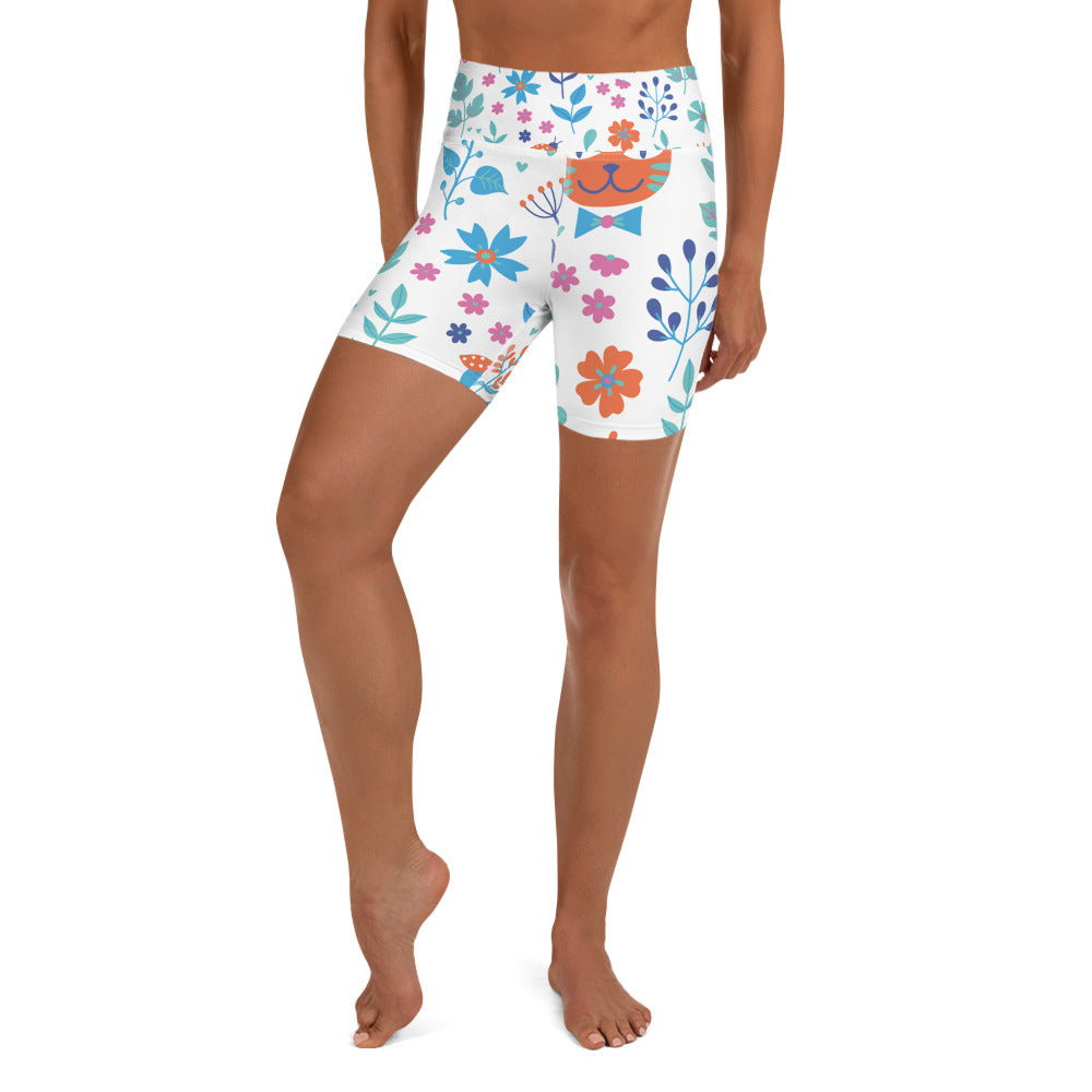 Comfy Raised Band Yoga Shorts