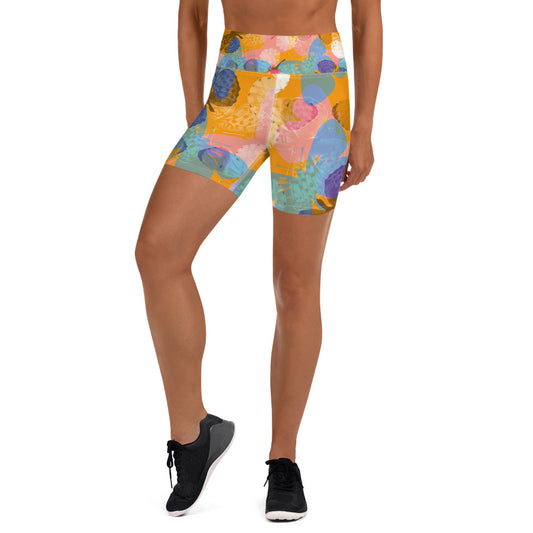 Comfy Raised Band Yoga Shorts