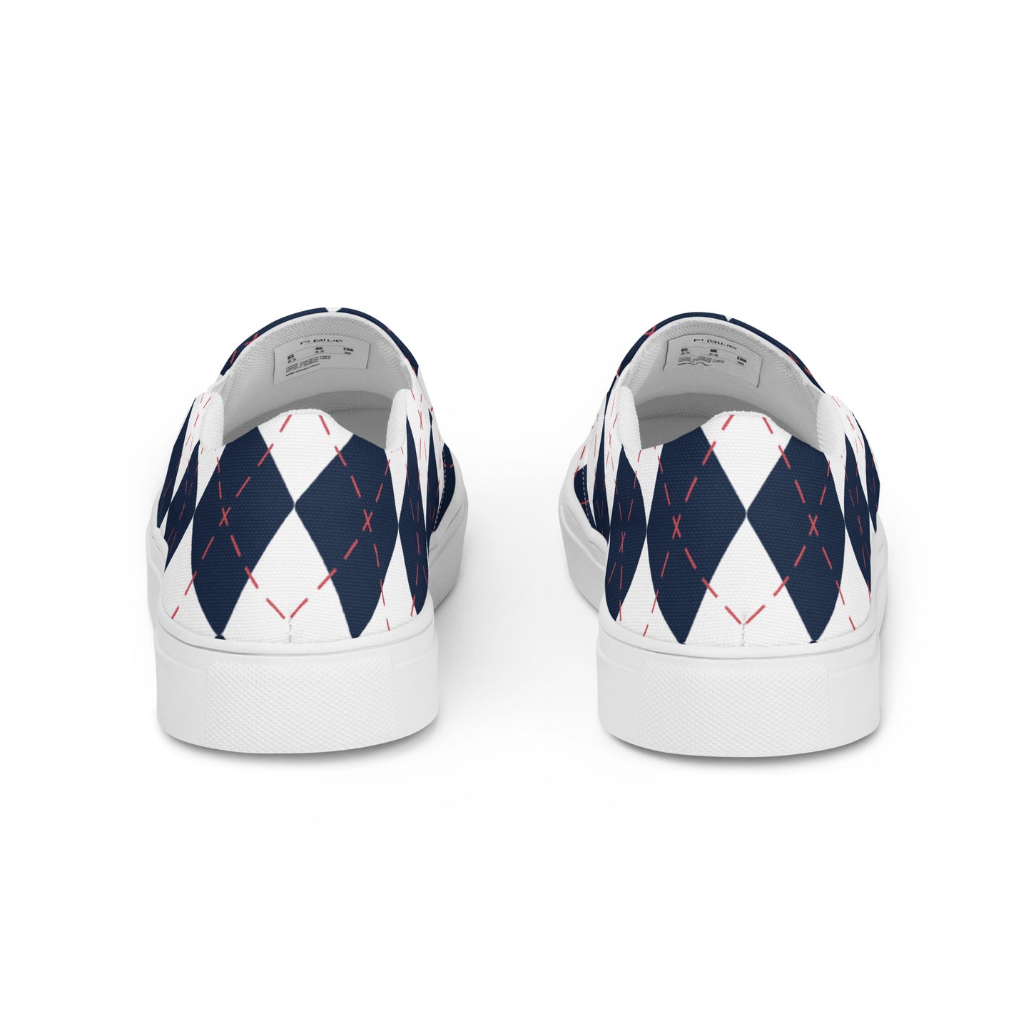 Argyle Slip-On Canvas Shoes