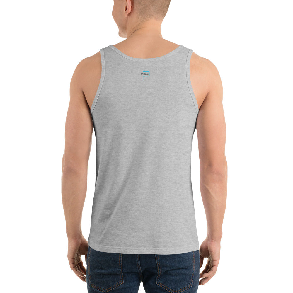 Cotton Tank Top with P Blue logo