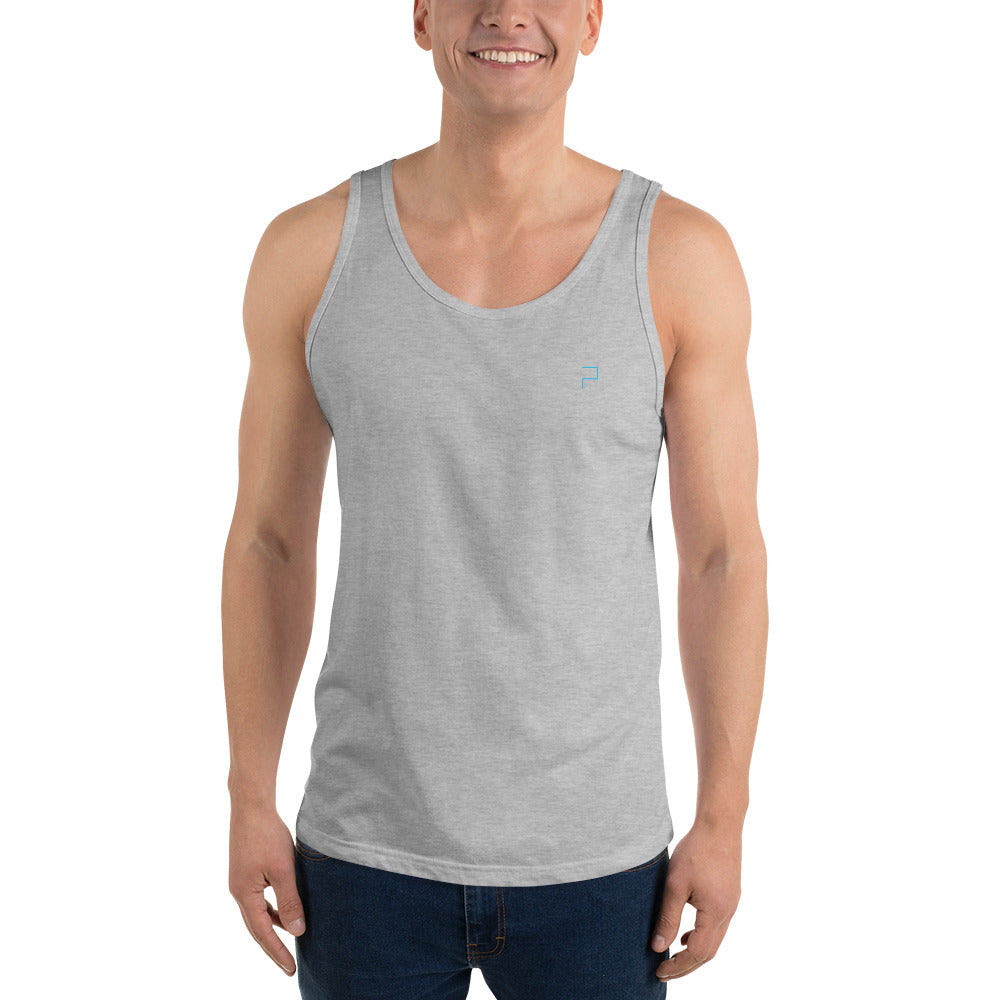 Cotton Tank Top with P Blue logo