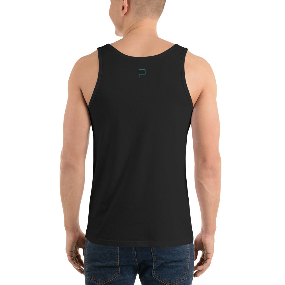 Cotton Tank Top with P Blue logo