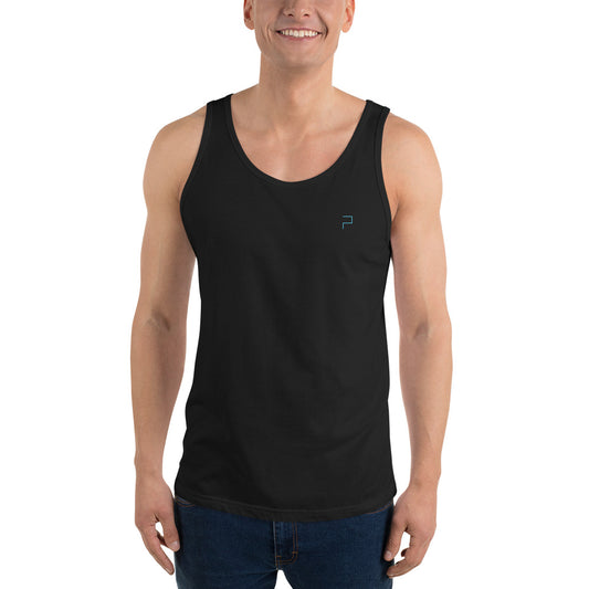 Cotton Tank Top with P Blue logo