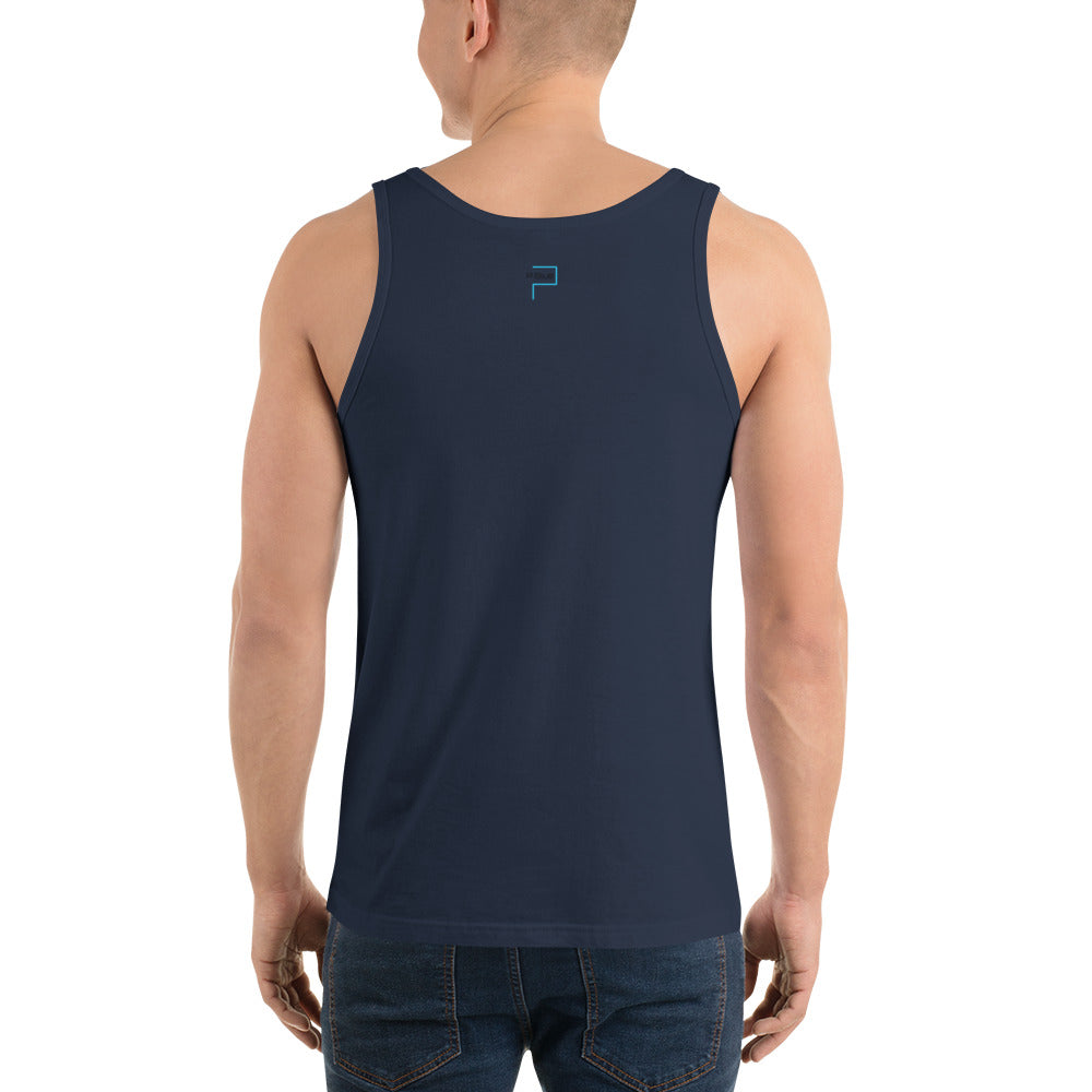 Cotton Tank Top with P Blue logo