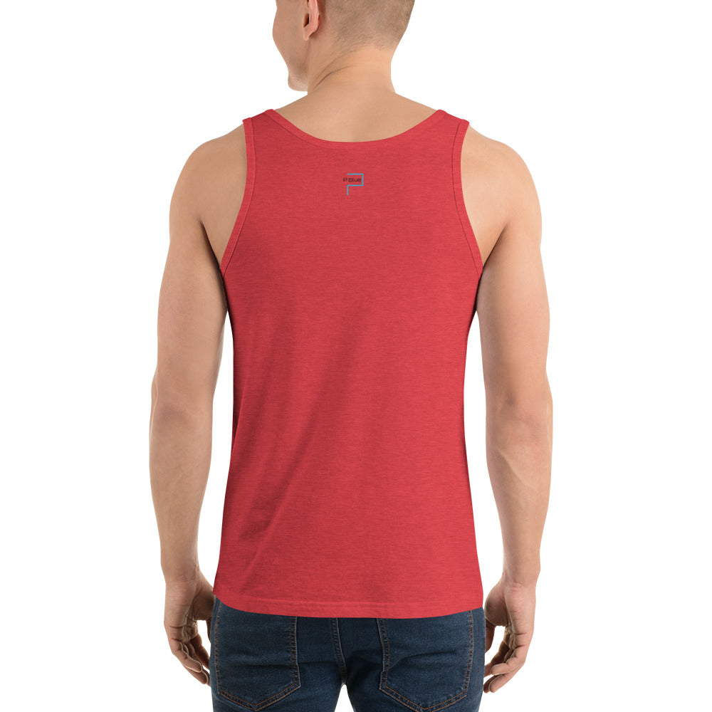 Cotton Tank Top with P Blue logo