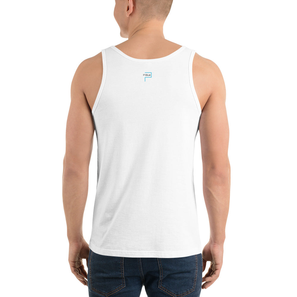 Cotton Tank Top with P Blue logo