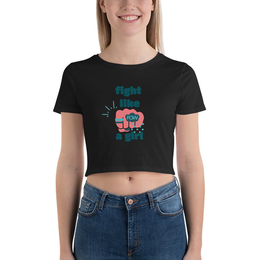 You Go Girl Slim Fit Crop Tee