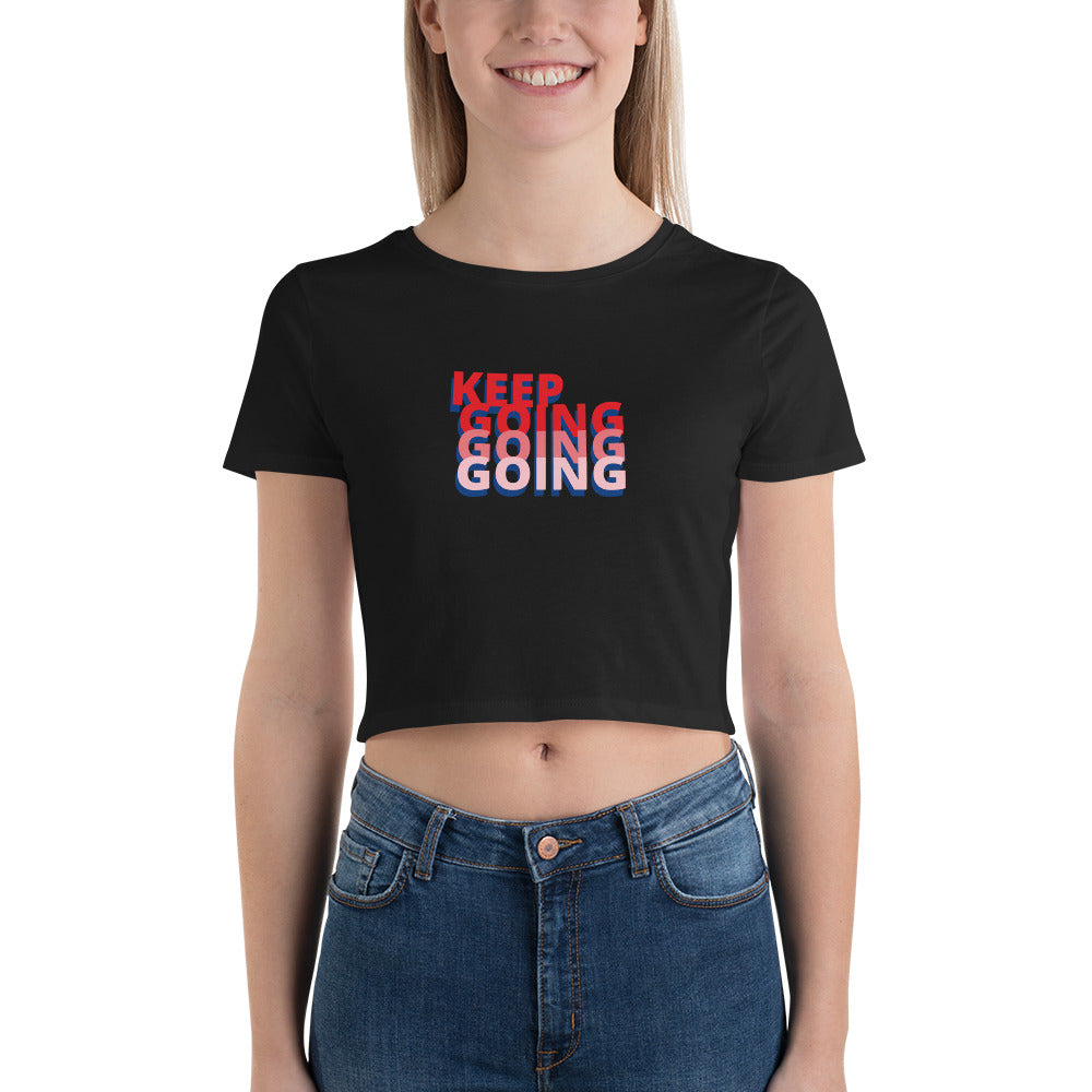 Keep Going Slim Fit Crop Tee