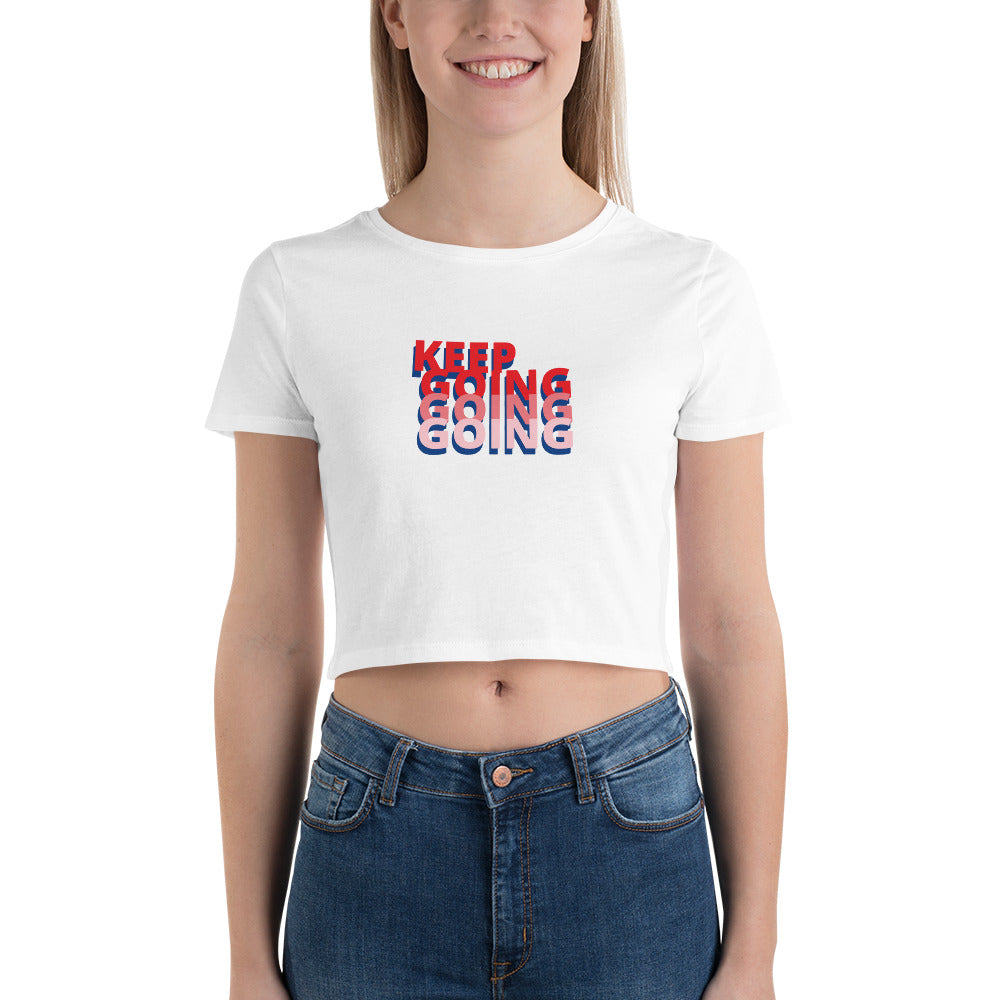 Keep Going Slim Fit Crop Tee