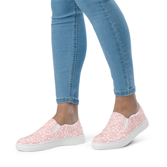 Patterned Slip-On Canvas Shoes