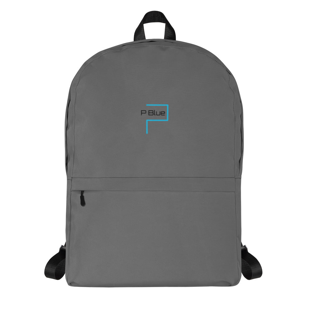 P Blue Grey Water-Resistant Multi Purpose Backpack