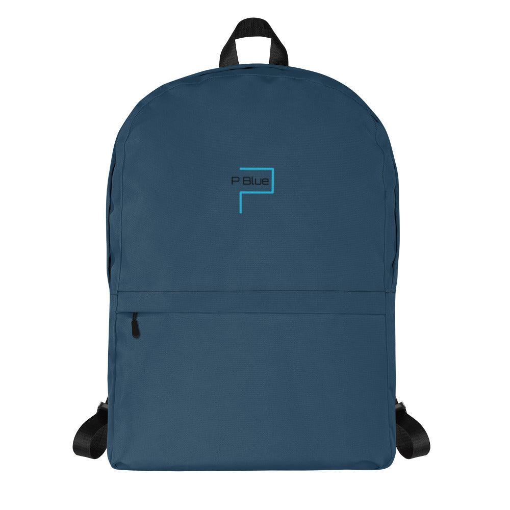 P Blue Navy Water-Resistant Multi Purpose Backpack