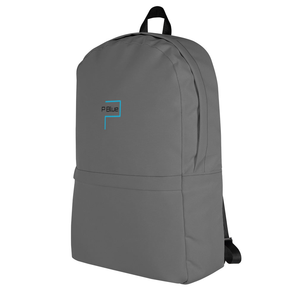 P Blue Grey Water-Resistant Multi Purpose Backpack