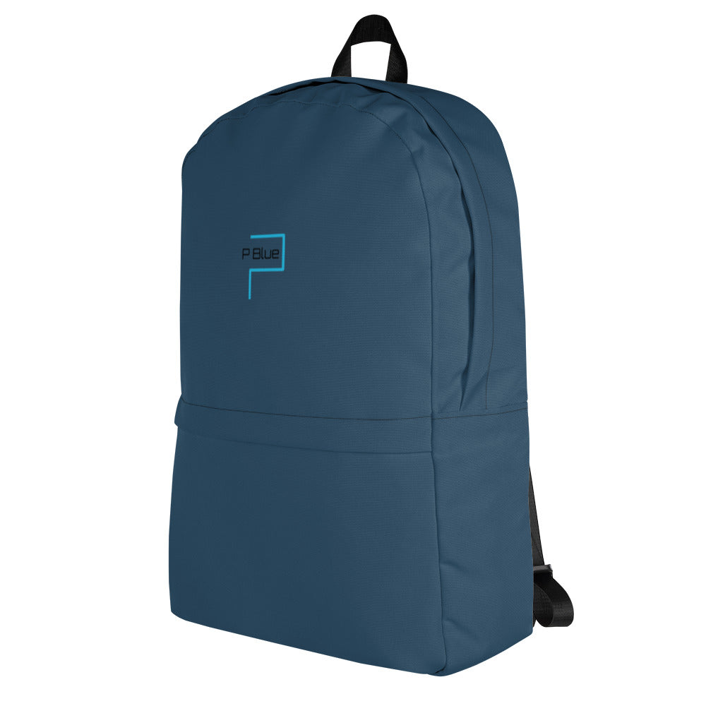 P Blue Navy Water-Resistant Multi Purpose Backpack