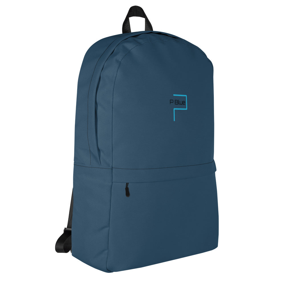 P Blue Navy Water-Resistant Multi Purpose Backpack