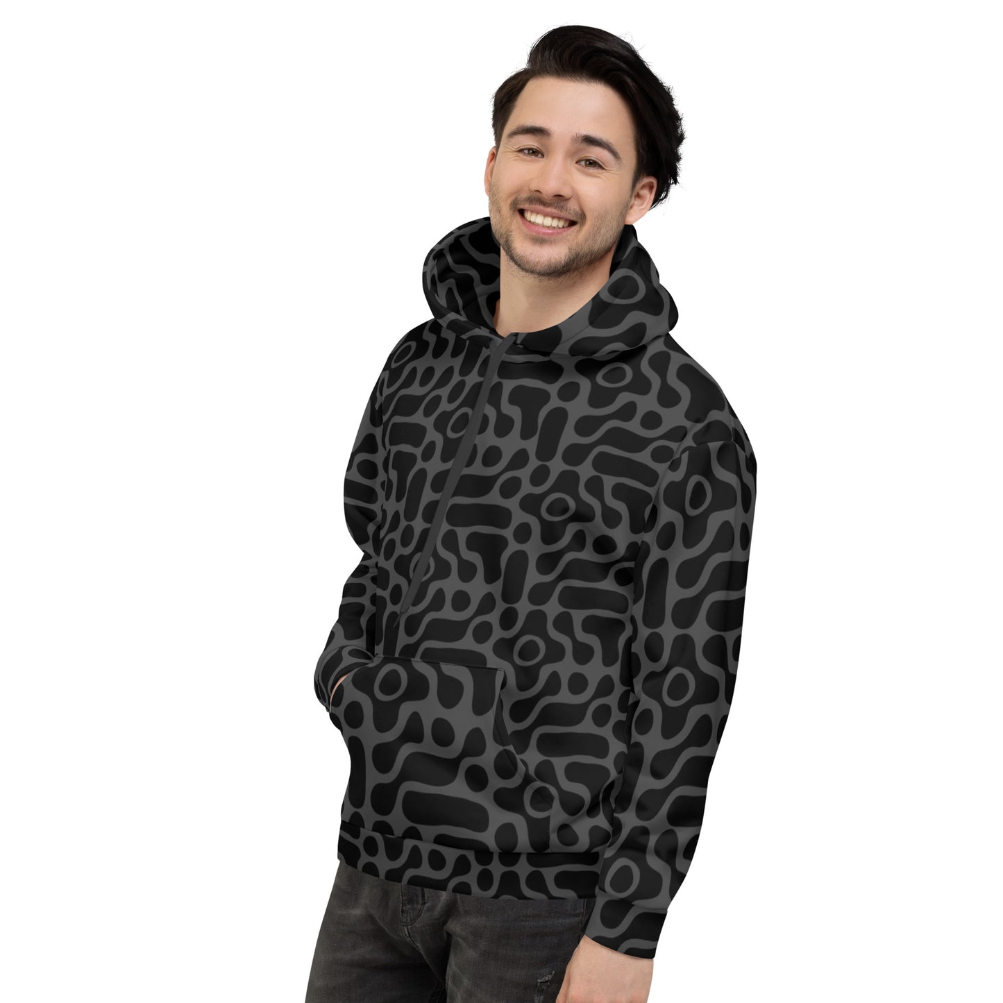 Premium Patterned Relaxed Fit Hoodie with a Super Soft Feel