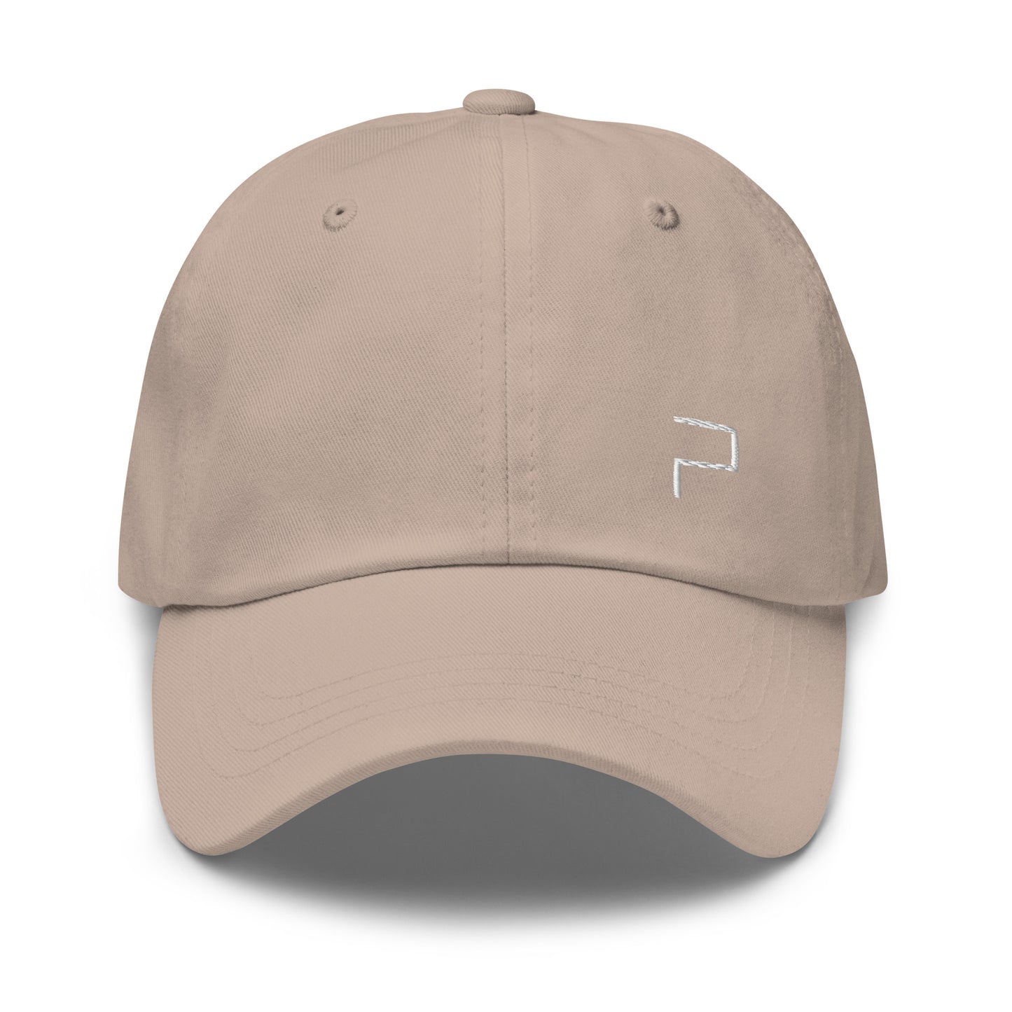 Dad Hat with P Blue Embroidery