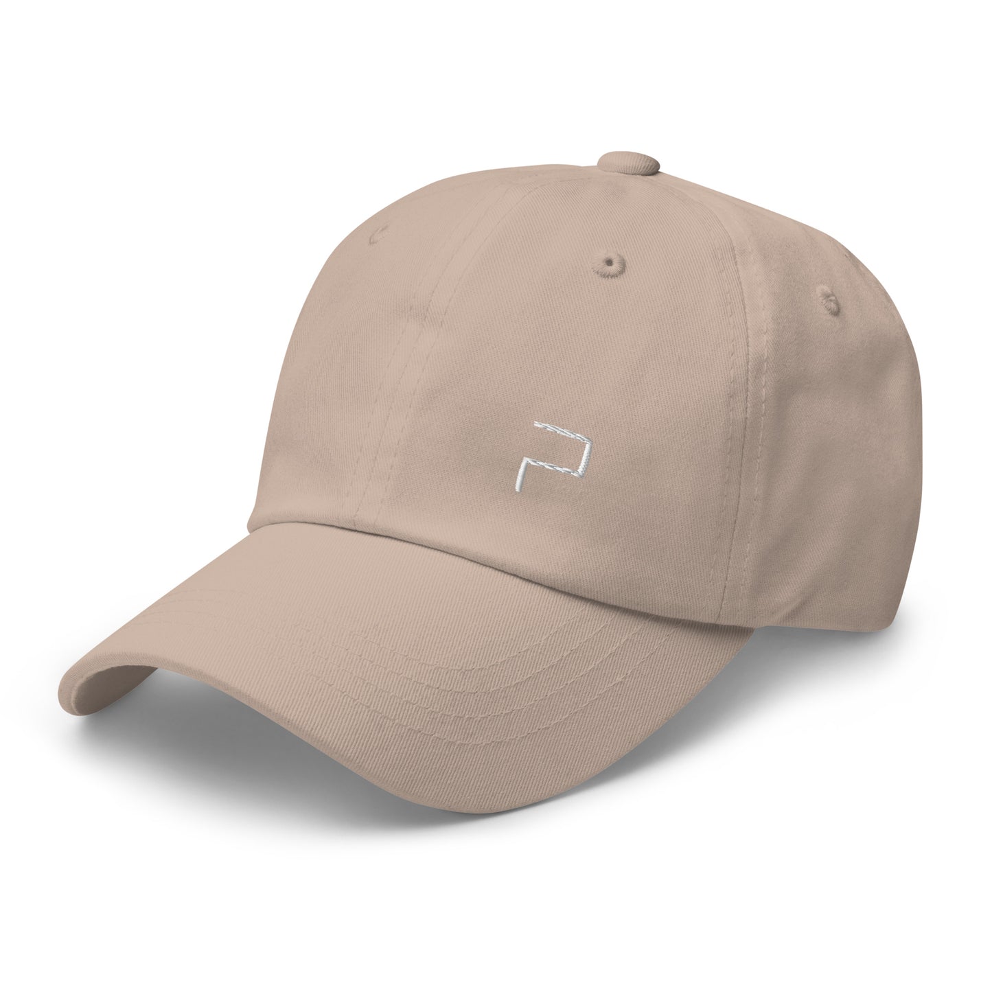 Dad Hat with P Blue Embroidery