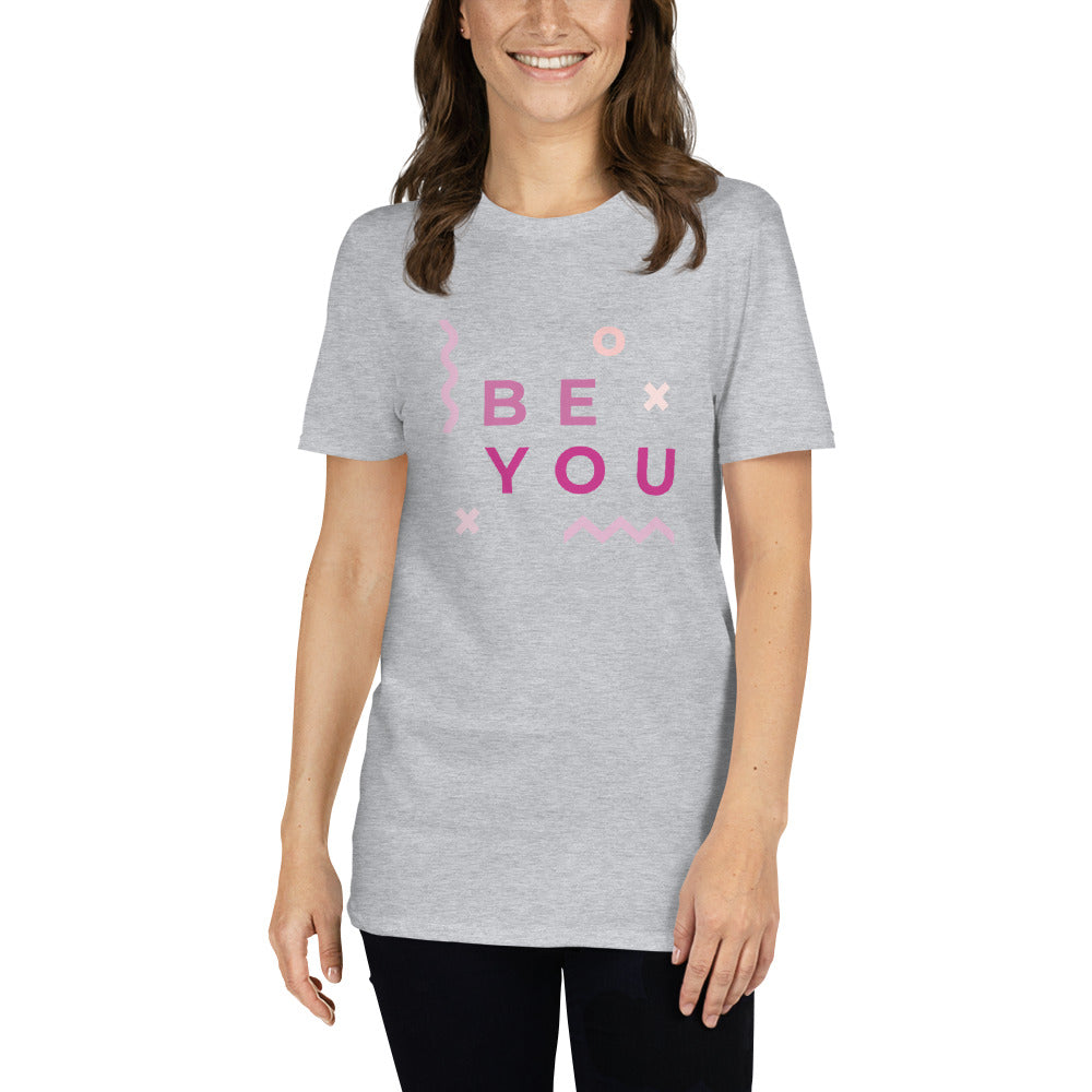 Short-Sleeve Regular Fit T-Shirt with Be You Print