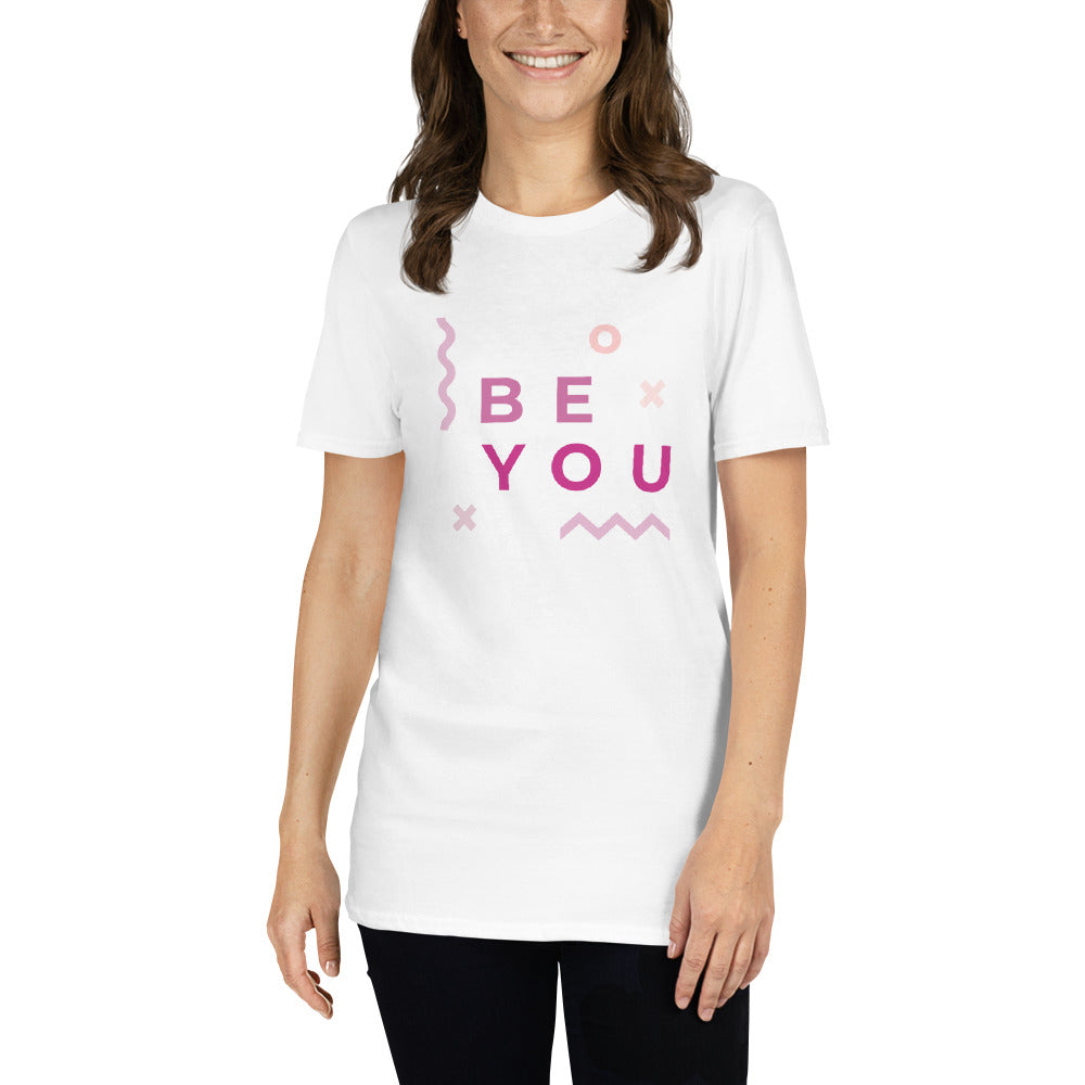 Short-Sleeve Regular Fit T-Shirt with Be You Print