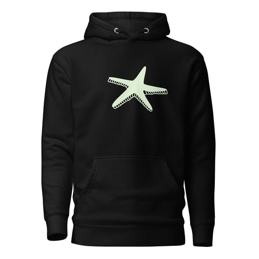 Premium Cotton Hoodie with Starfish Print