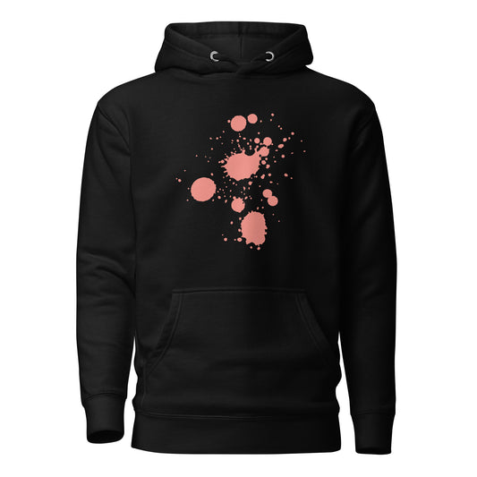 Premium Cotton Hoodie with Paint Splatter Print