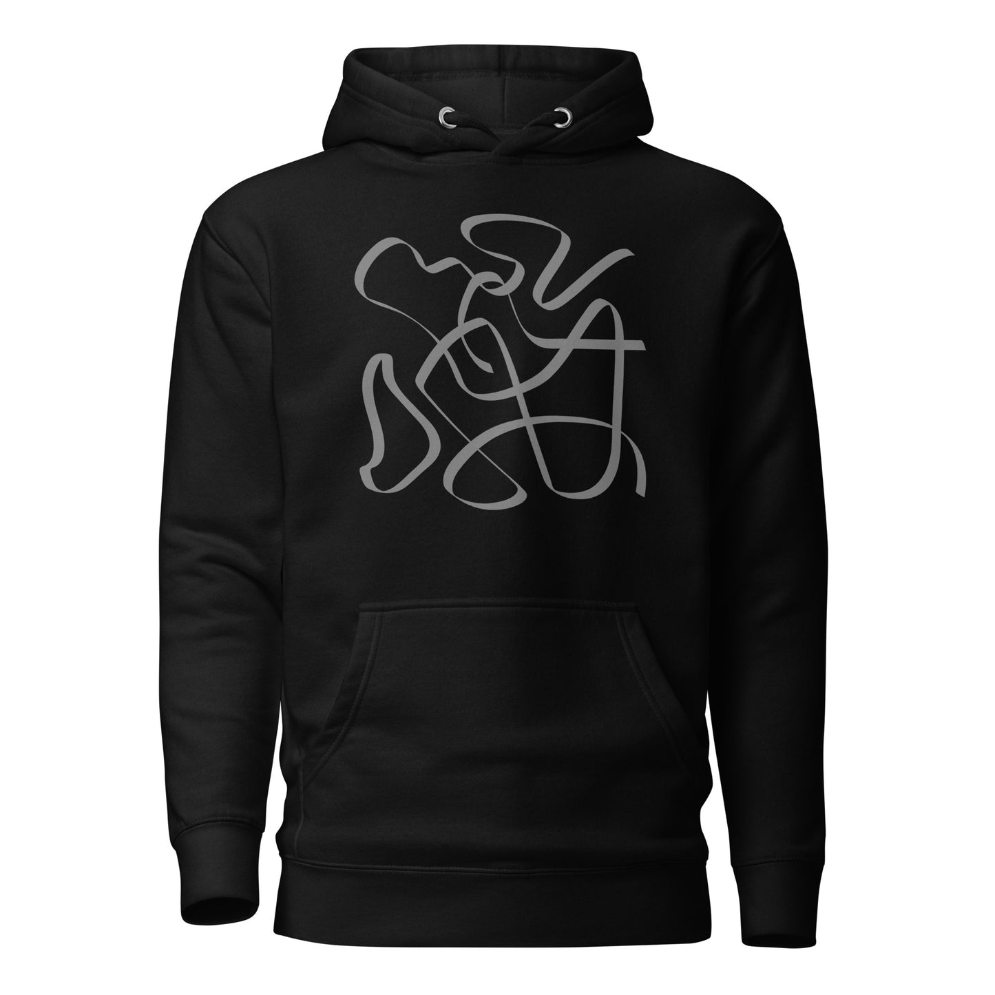 Premium Cotton Hoodie with Squiggles Print