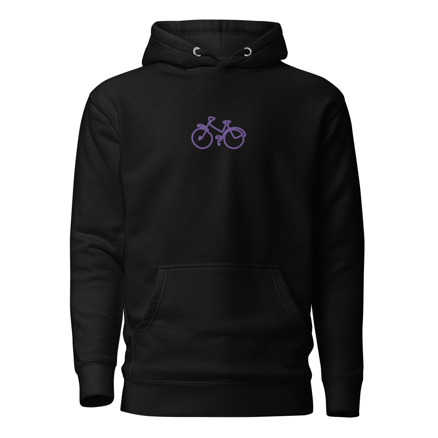 Premium Cotton Hoodie with Bicycle Embroidery