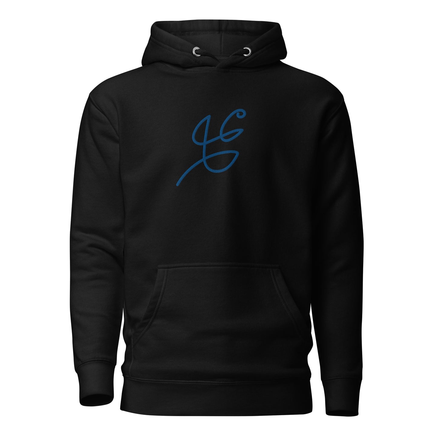 Premium Cotton Hoodie with Abstract Line Embroidery