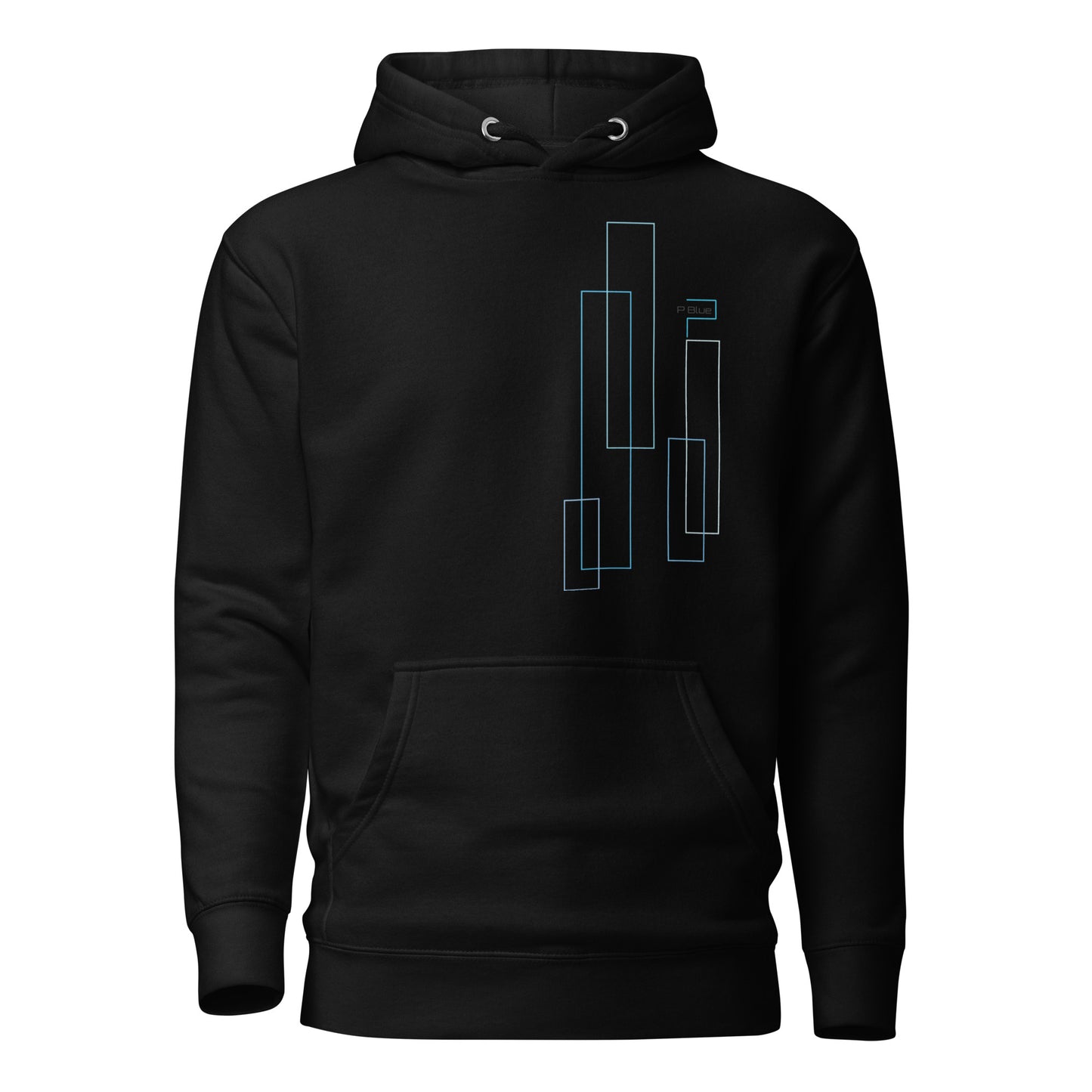 Premium Cotton Hoodie with Rectangles Print