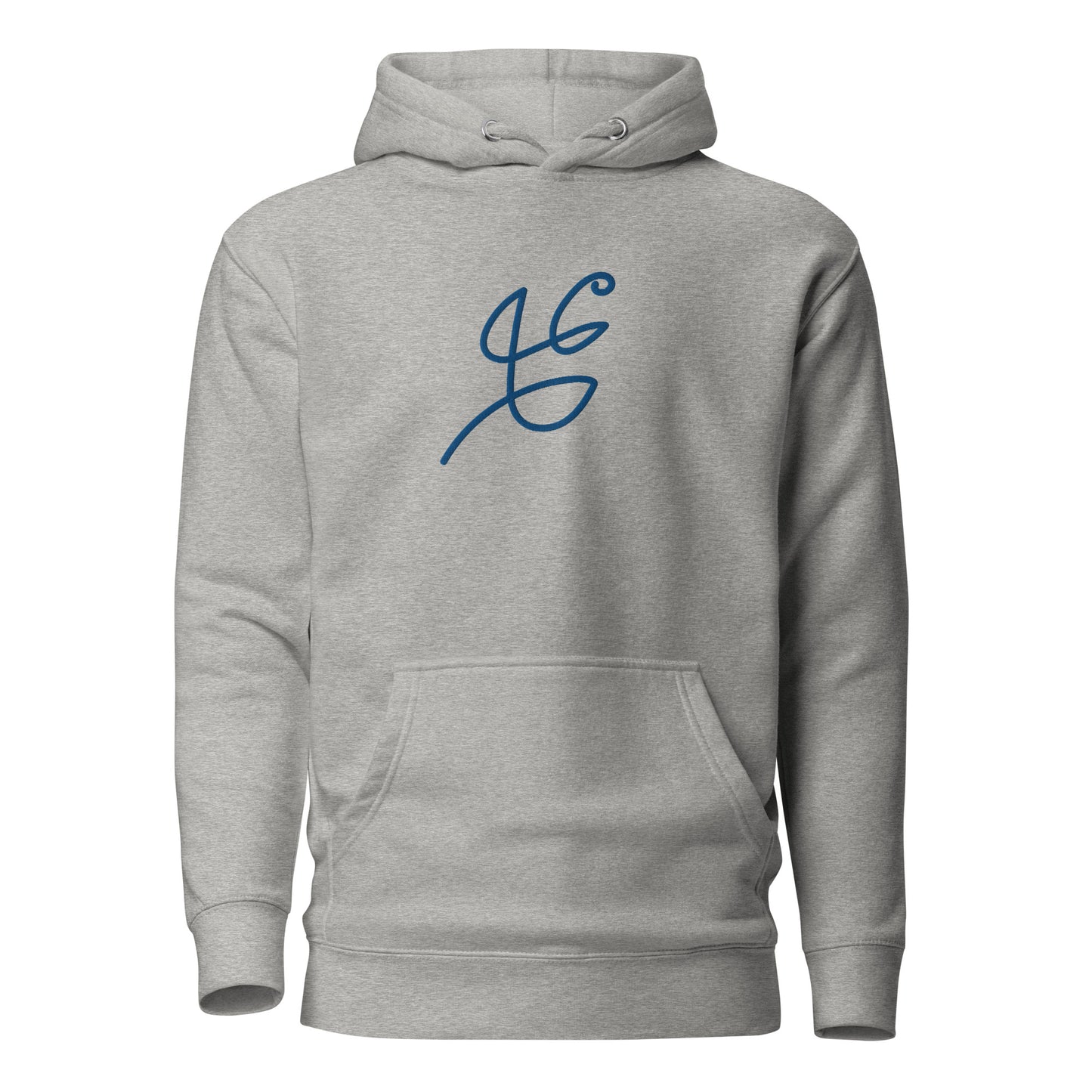 Premium Cotton Hoodie with Abstract Line Embroidery