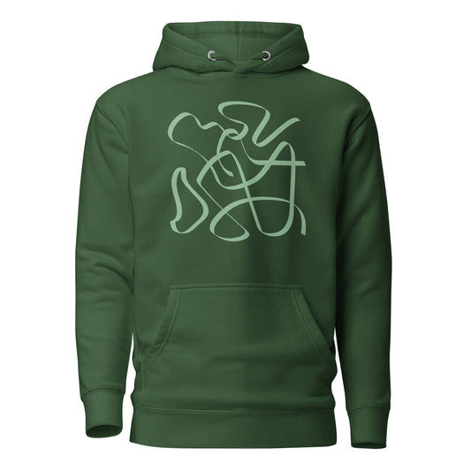 Premium Cotton Hoodie with Squiggles Print