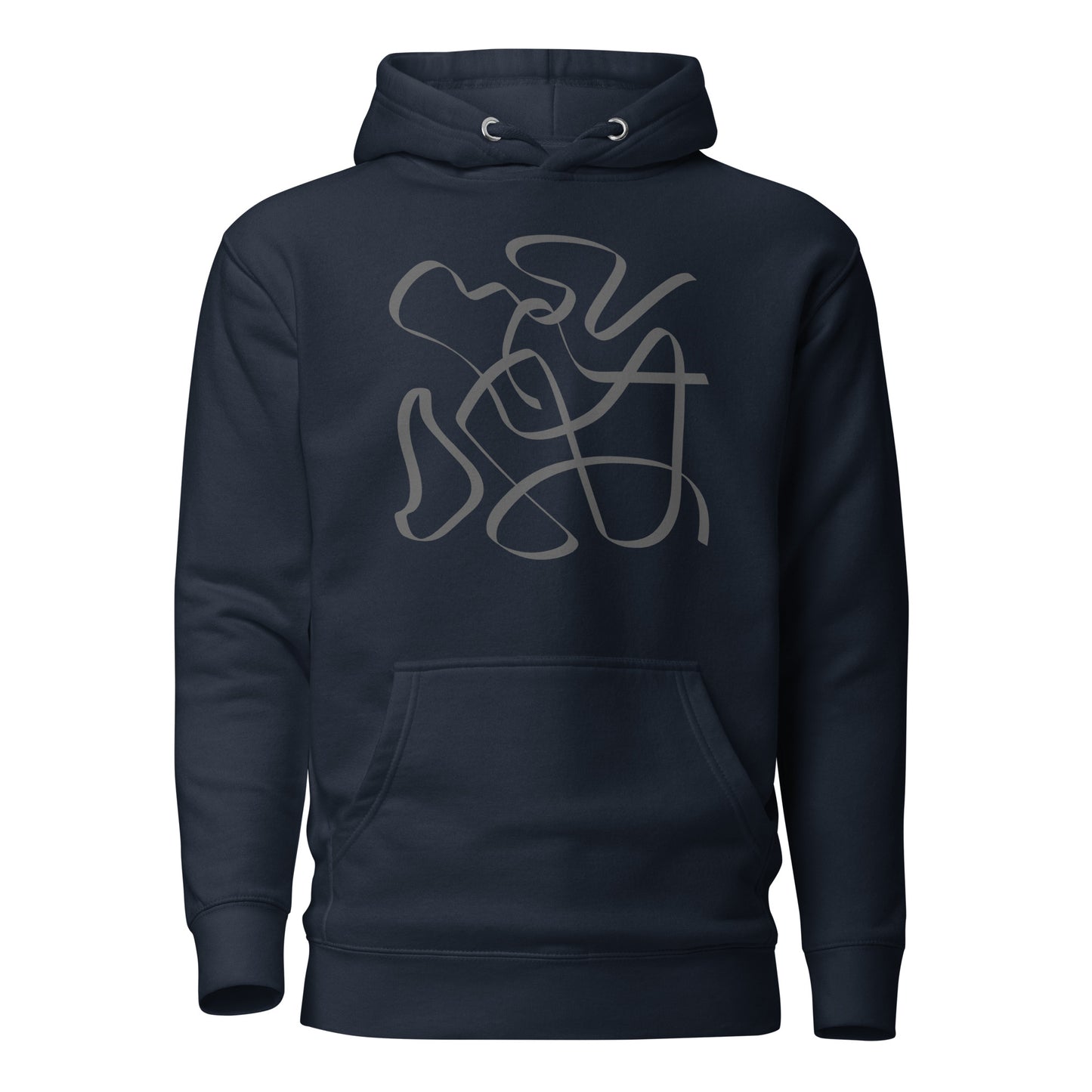 Premium Cotton Hoodie with Squiggles Print