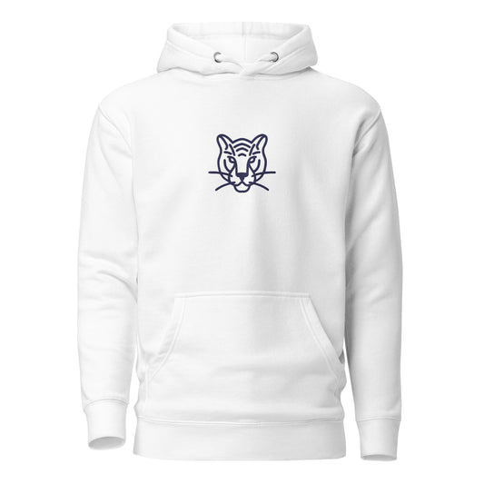 Premium Cotton Hoodie with Tiger Head Embroidery