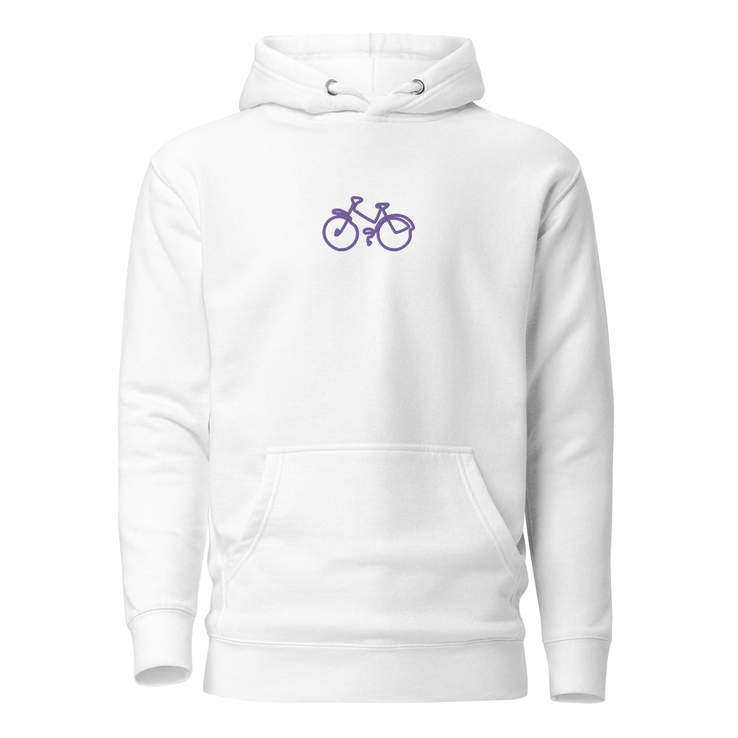 Premium Cotton Hoodie with Bicycle Embroidery