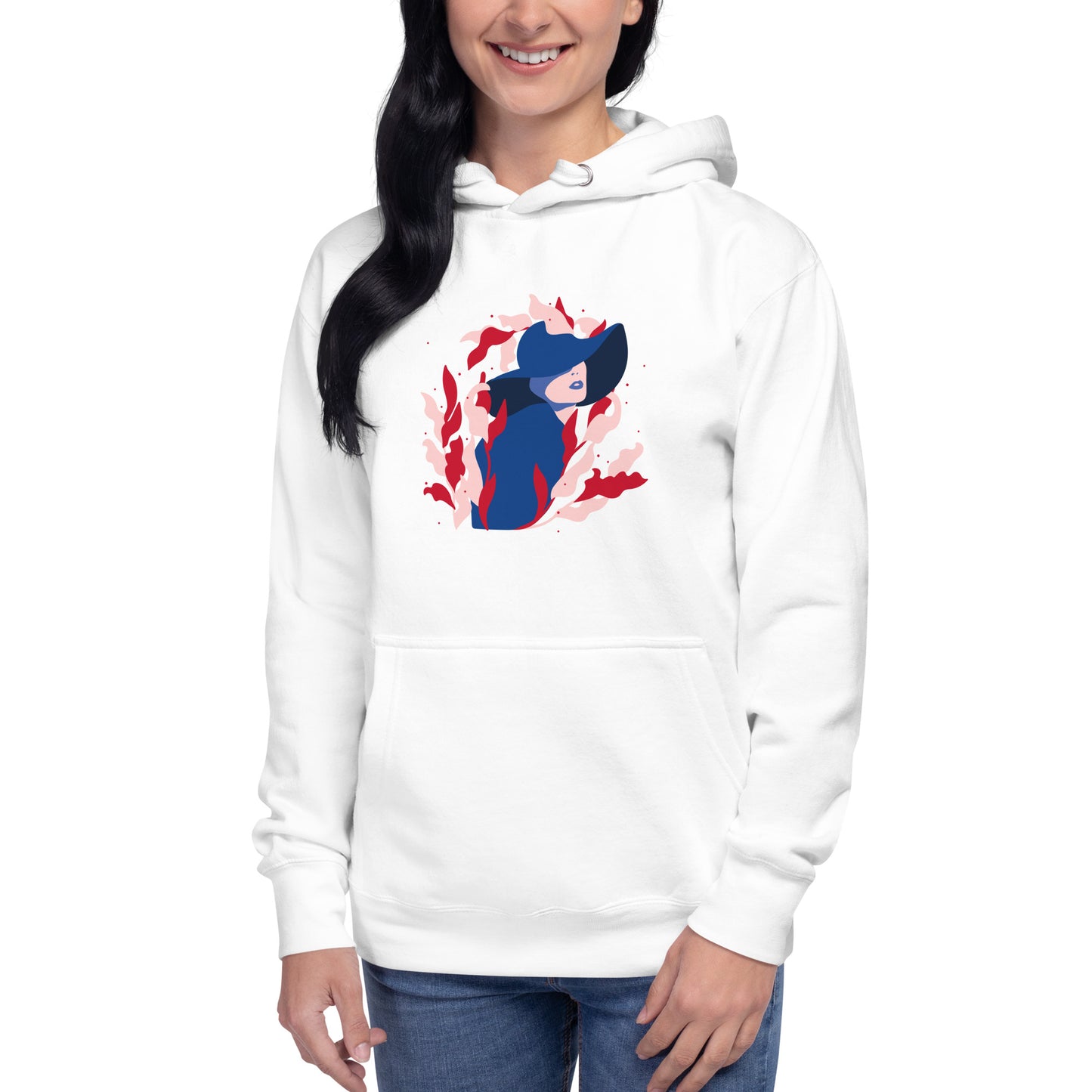 Premium Cotton Hoodie with Surrounded by Nature Print