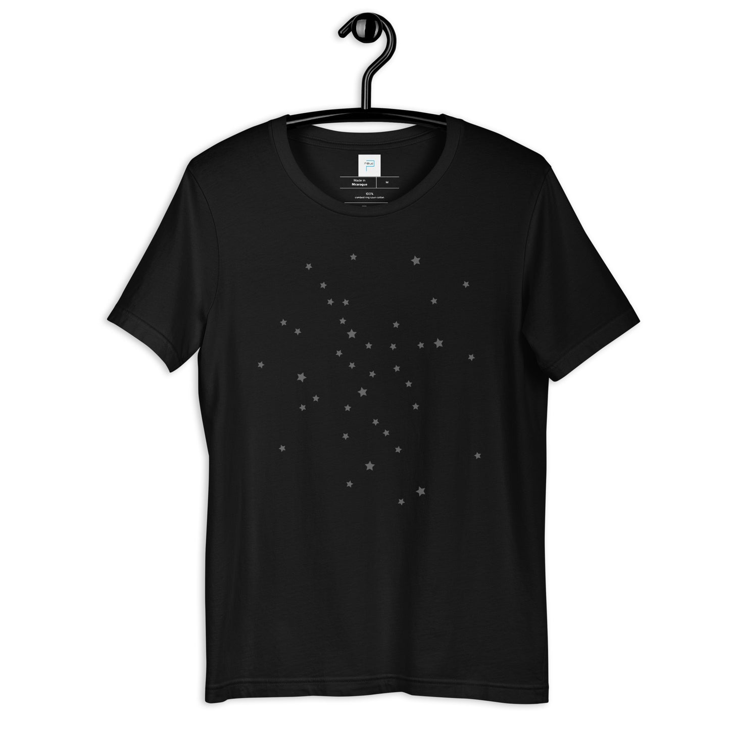 Soft Cotton T-Shirt with Space Stars Print