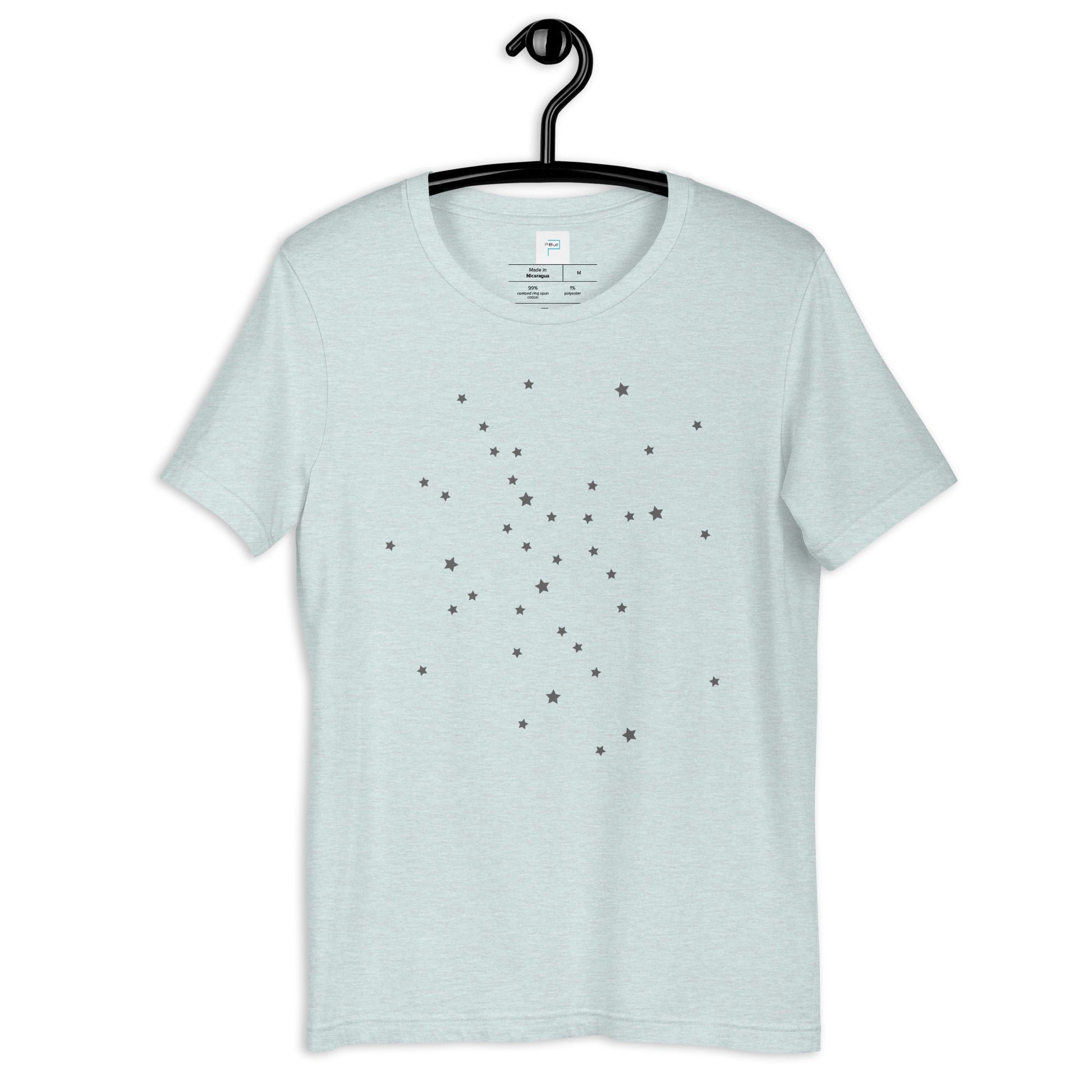 Soft Cotton T-Shirt with Space Stars Print