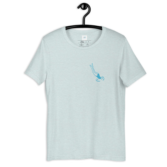 Soft Cotton T-Shirt with Dive Into Print